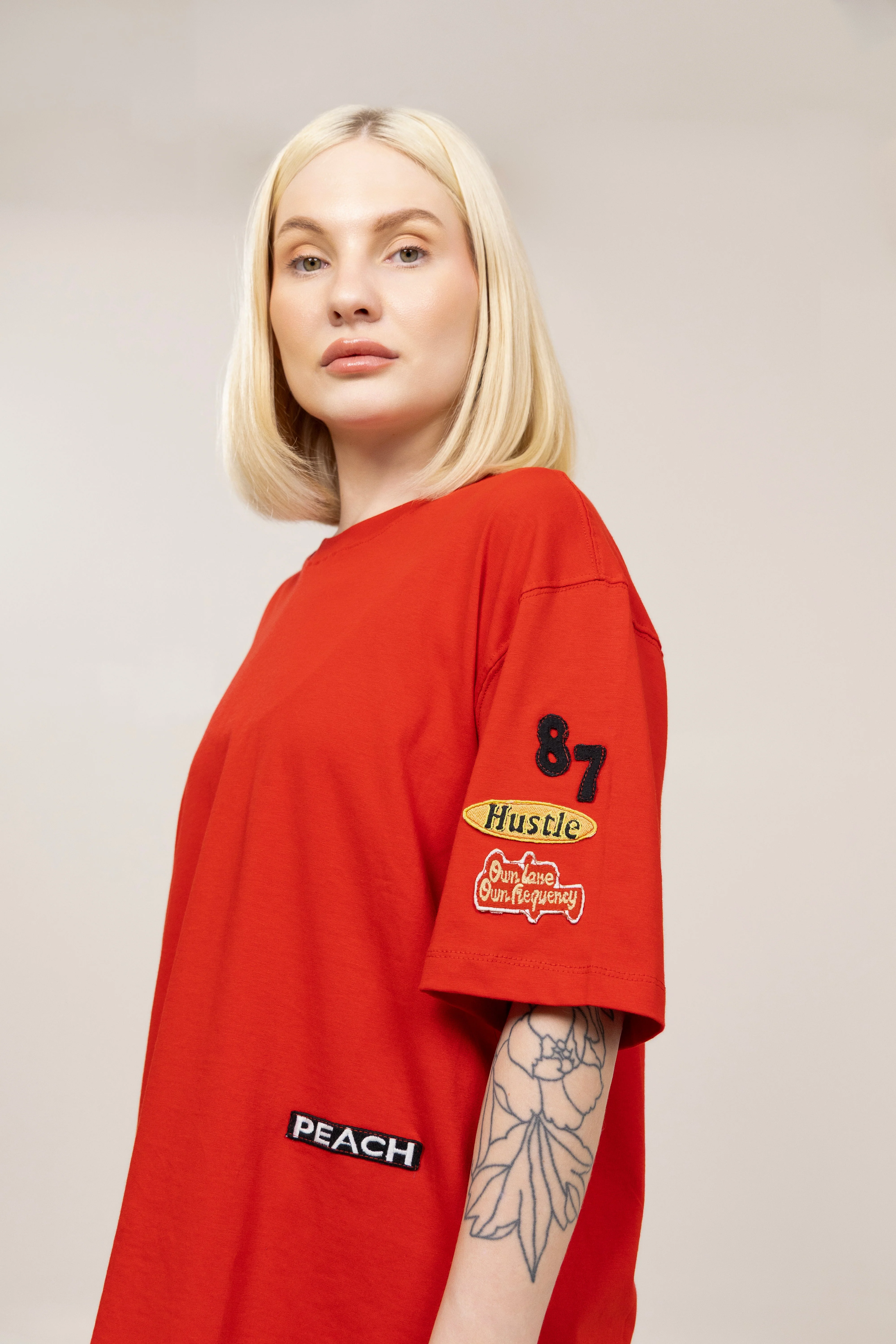 Founder’s Tee Embroided Tshirt (Red) - Image 11