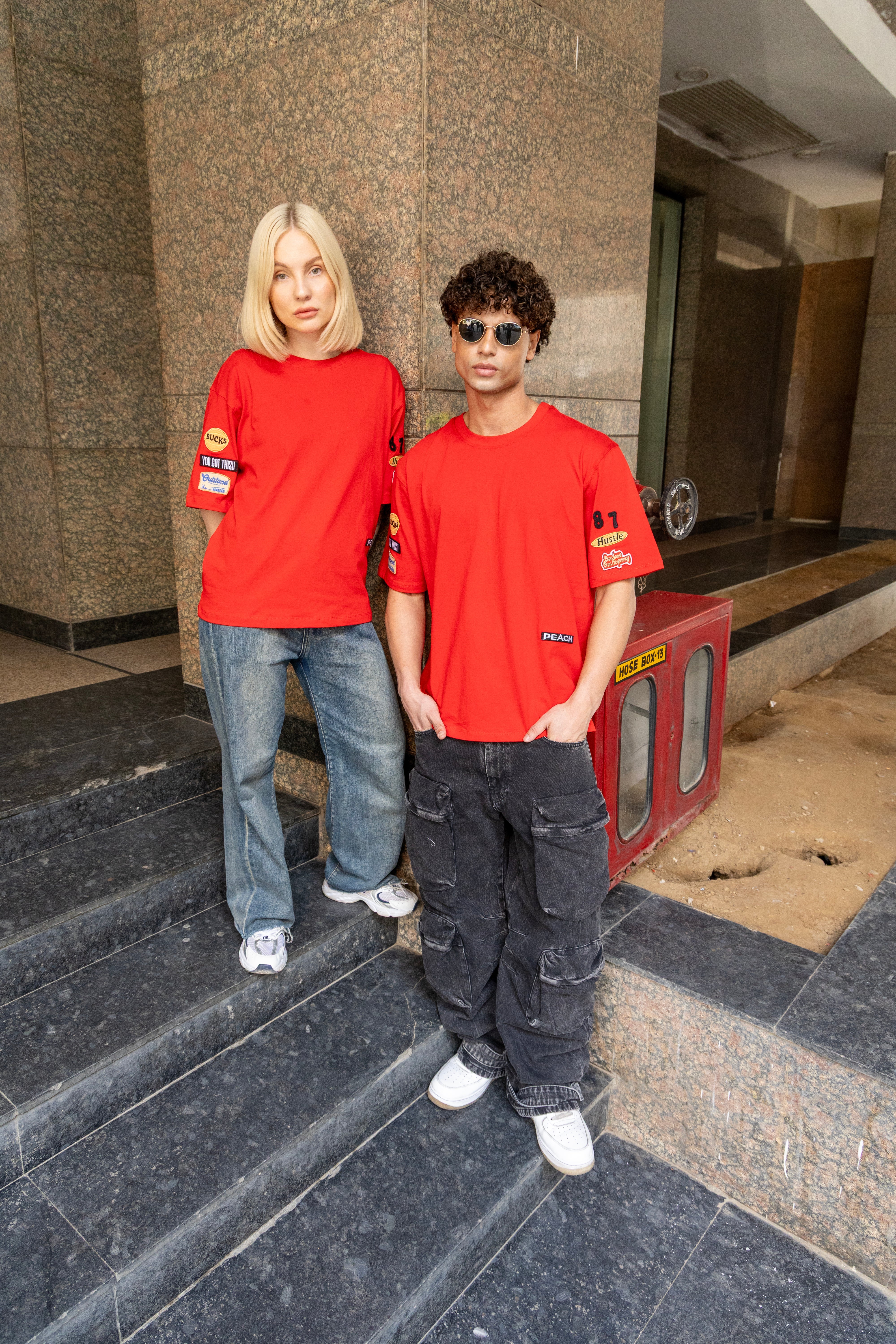 Founder’s Tee Embroided Tshirt (Red) - Image 5