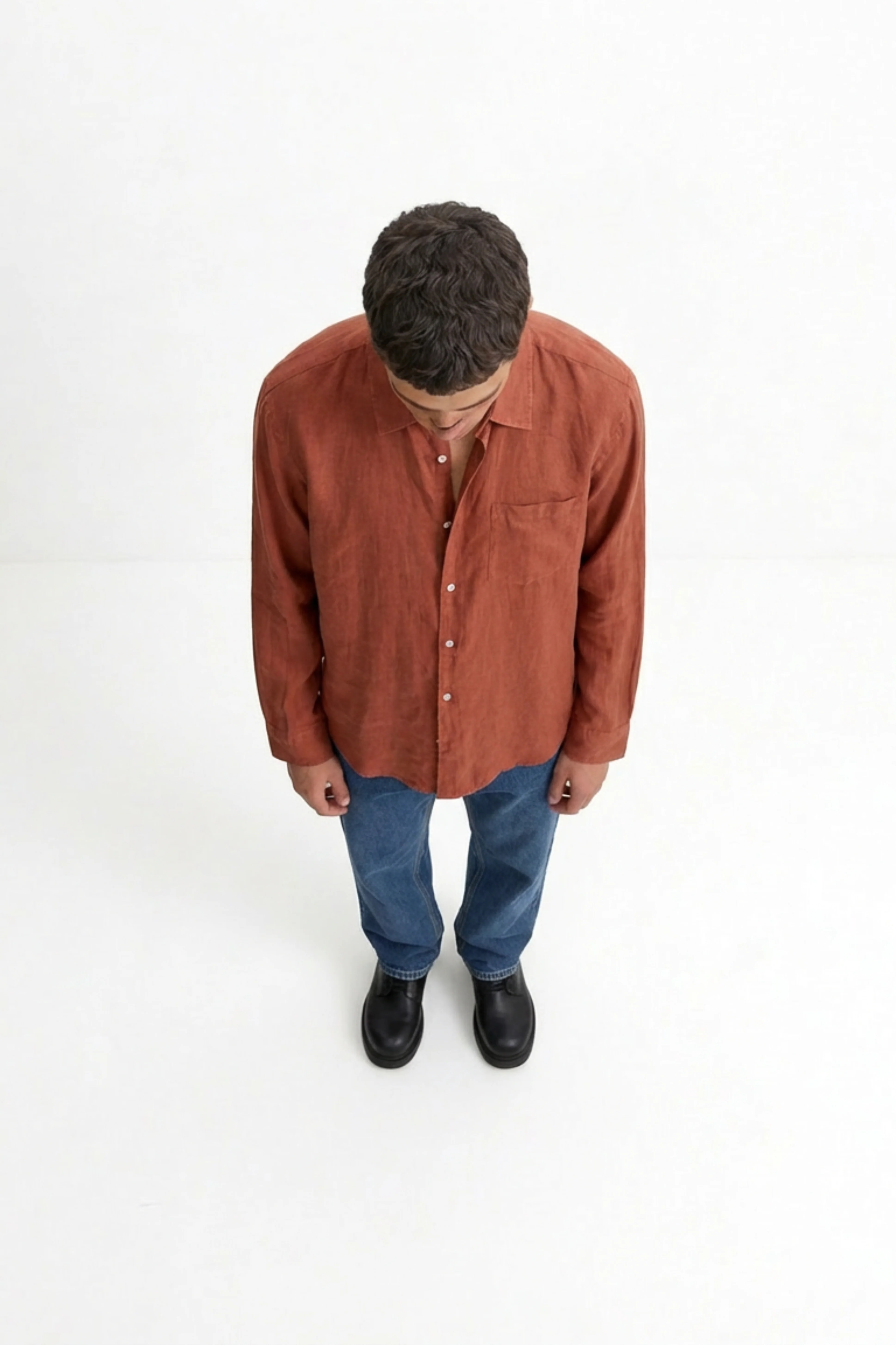 Peach Brown Shirt - Image 10