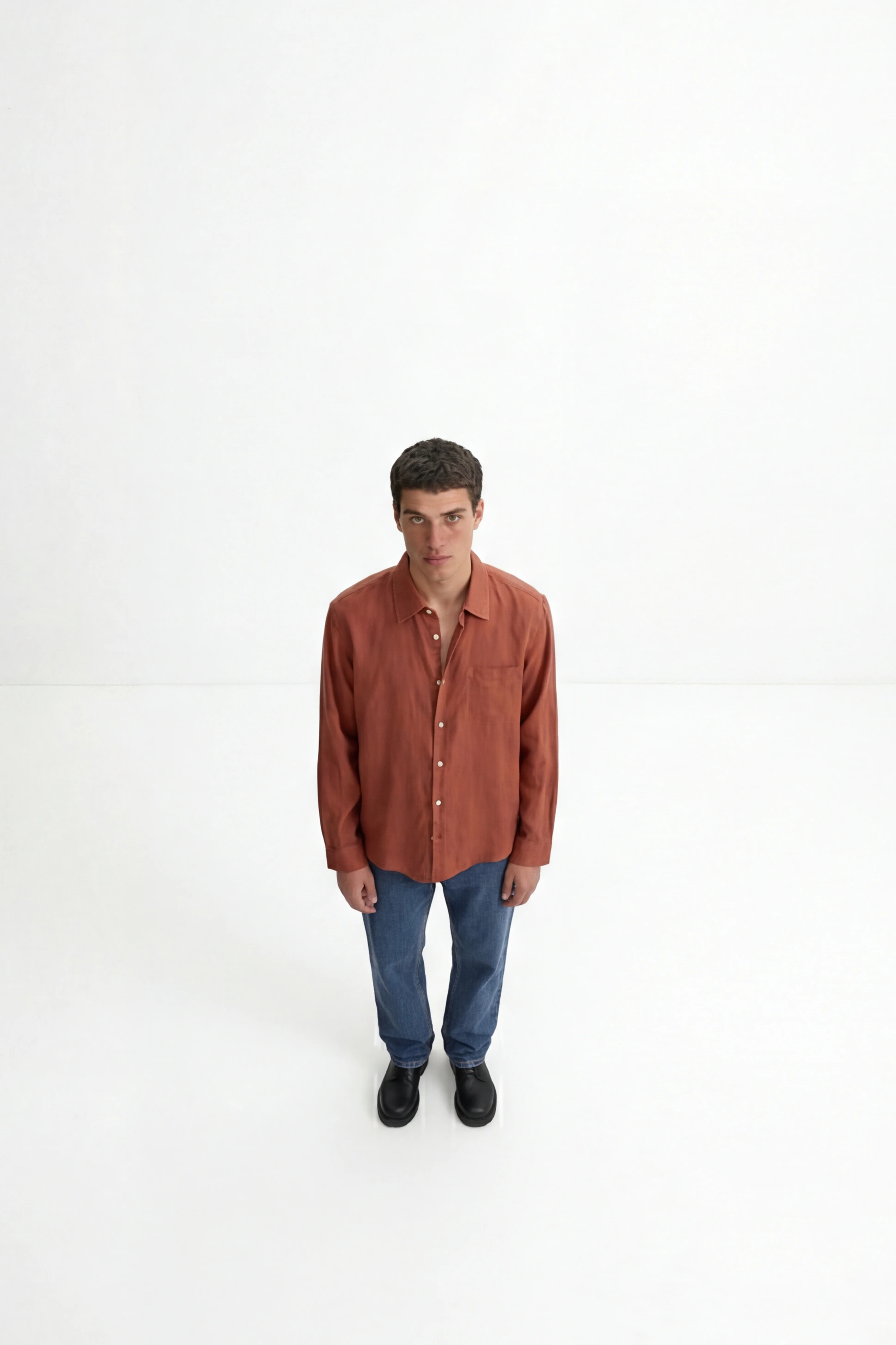 Peach Brown Shirt - Image 9