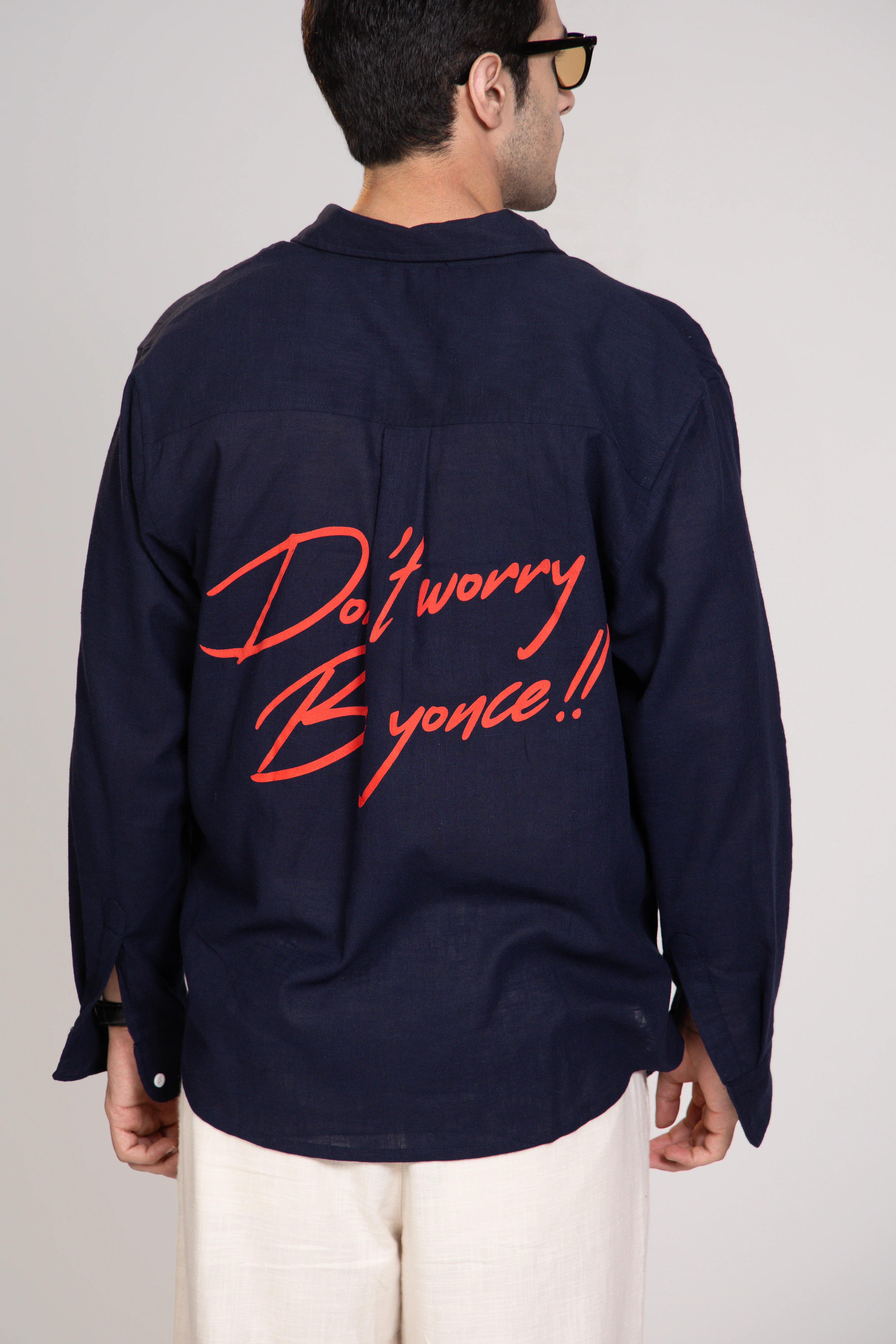 Peach Linen Shirt - Image 4