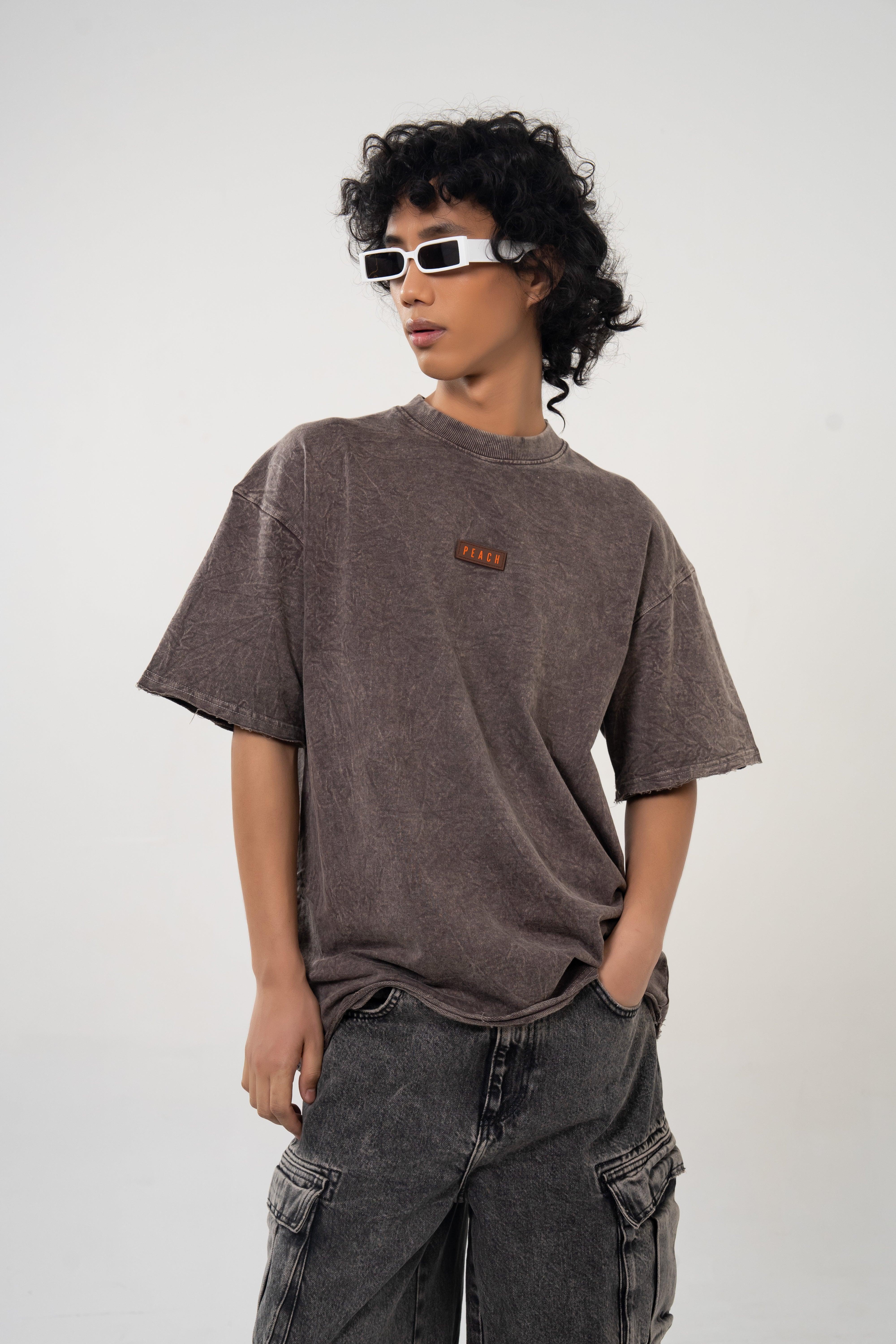 Rusted Brown Washed Tshirt - Image 4