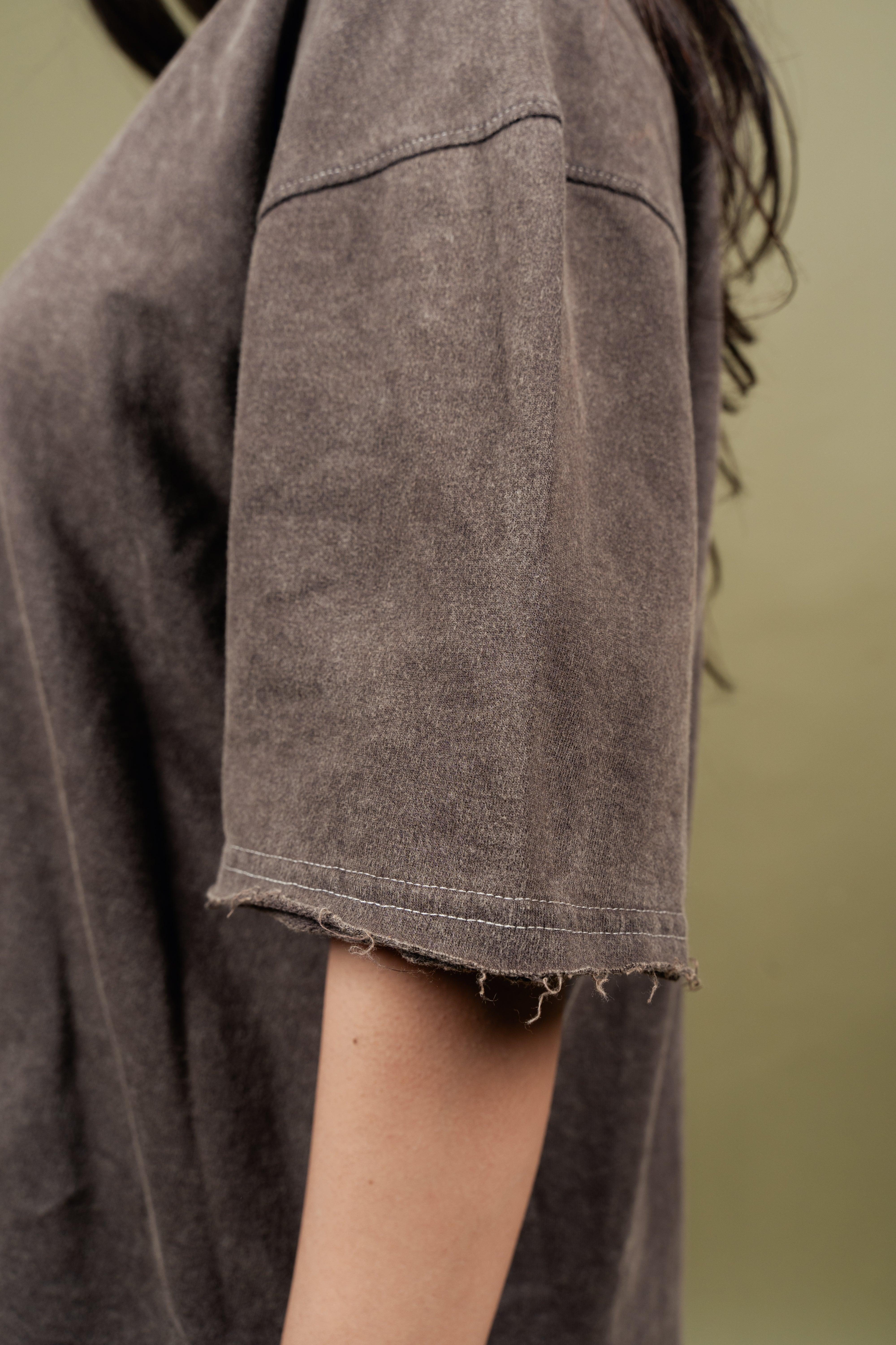 Rusted Brown Washed Tshirt - Image 6